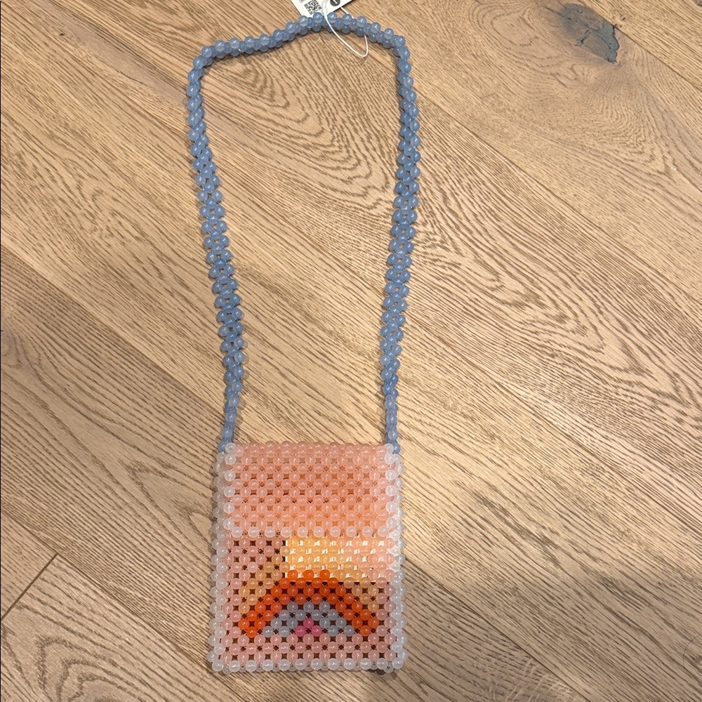 Zara Multicolor Beaded Crossbody Bag
